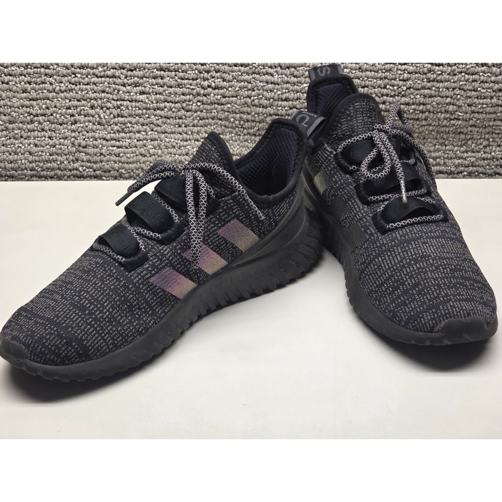 Adidas Kaptir Core Black Carbon Iridescent Mens Running Shoes FV8562 Size 10